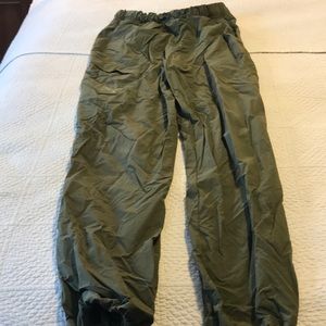 Green Black Diamond climbing pants